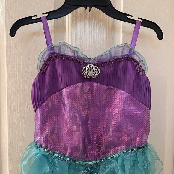 Disney Castle Collection Ariel The Little Mermaid Dress Costume Girls Size 7-8 - Picture 2 of 16